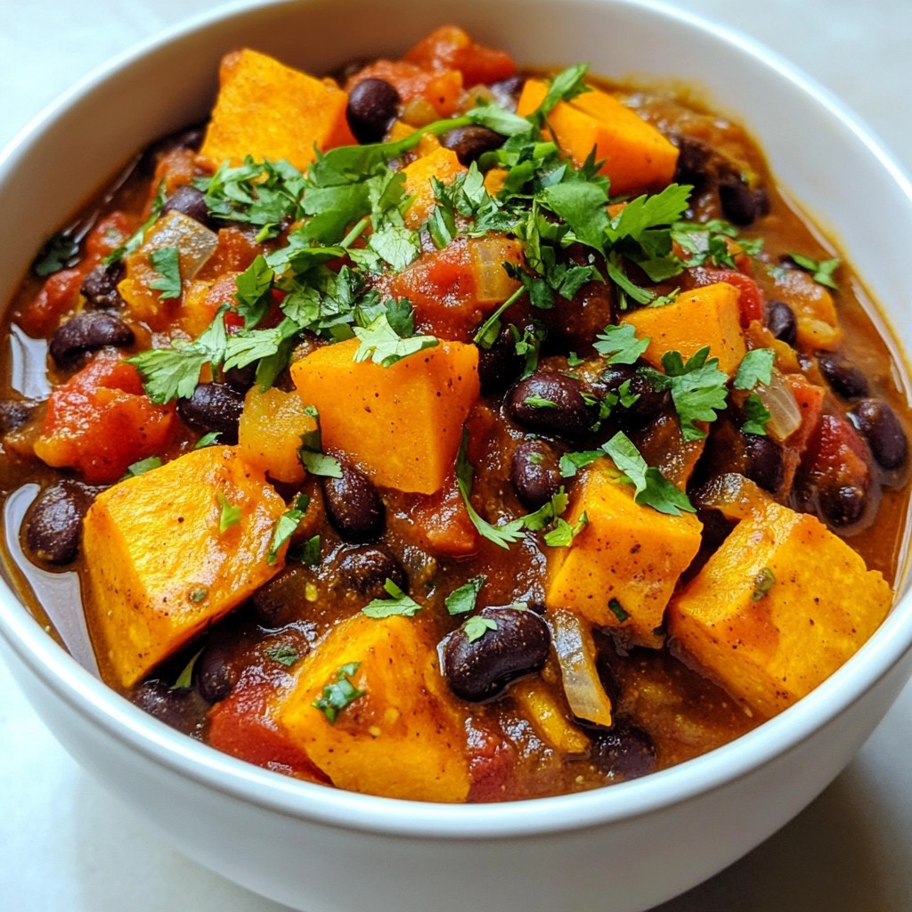 Savory Sweet Potato Black Bean Chili Recipe Guide