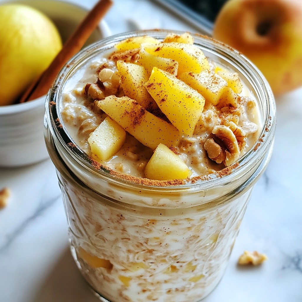 Cinnamon Apple Overnight Oats Simple and Tasty Recipe