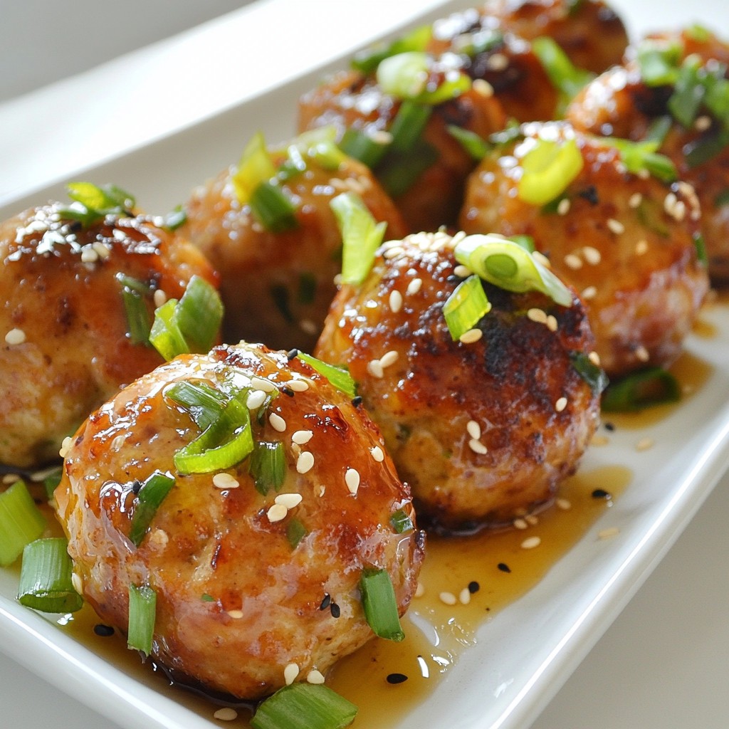 Baked Teriyaki Chicken Meatballs Easy and Flavorful Dish