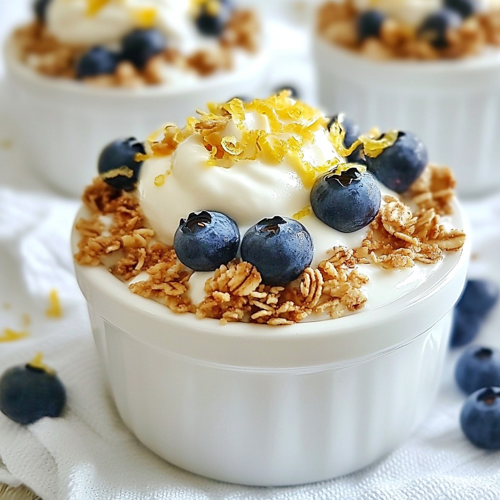 Blueberry Lemon Yogurt Parfait Simple and Tasty Treat