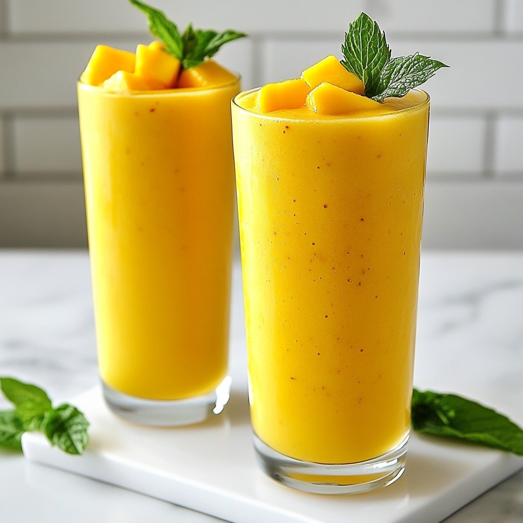 Mango Pineapple Smoothie Refreshing and Nutritious Drink