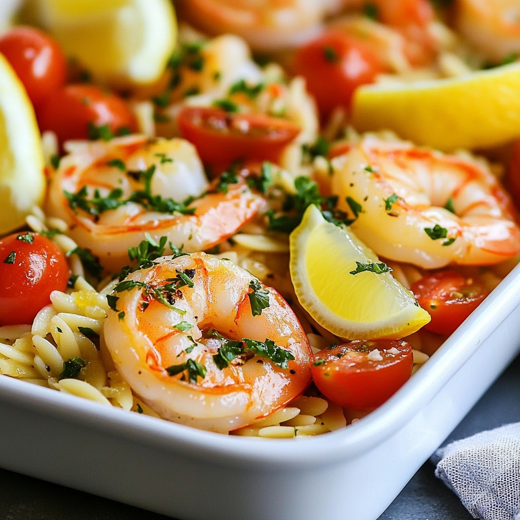 Lemon Garlic Shrimp Orzo Flavorful Weeknight Meal