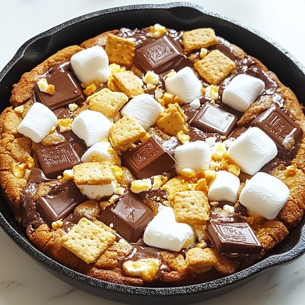 S'mores Cookie Skillet Delightful Dessert Recipe