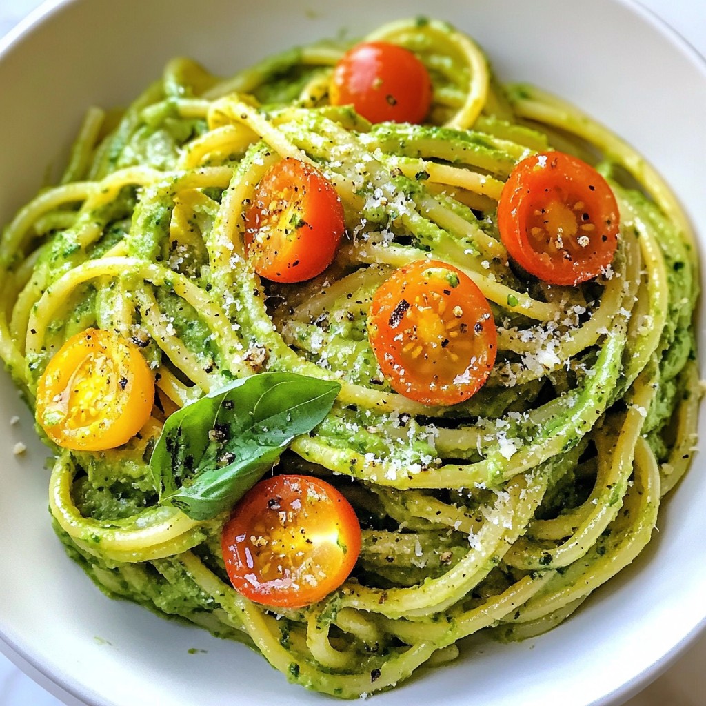 Creamy Avocado Pasta Simple and Flavorful Dish