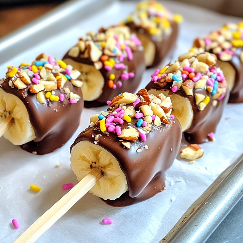 Chocolate Covered Banana Pops Delightful Easy Treat