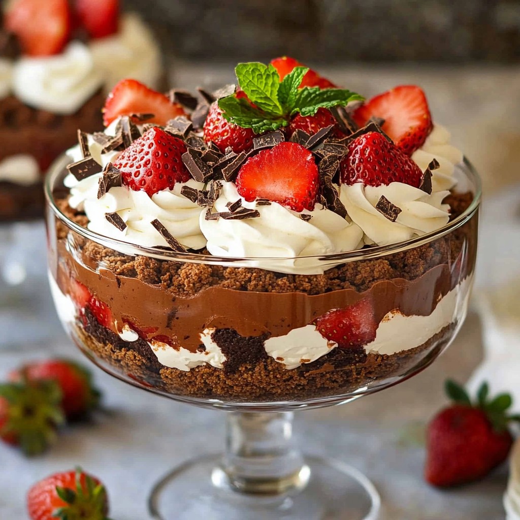 Chocolate Strawberry Trifle Irresistible Layered Delight