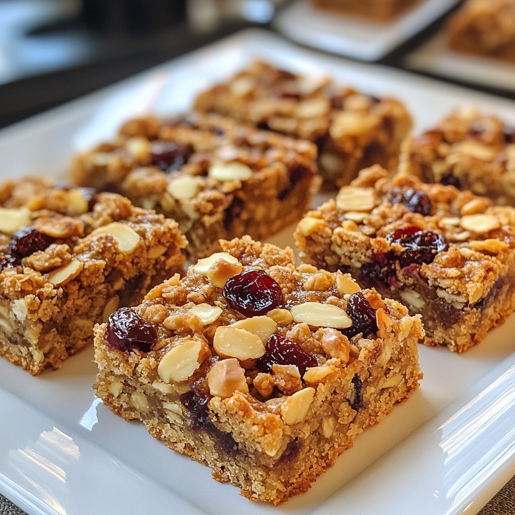 Cherry Almond Oat Bars Delightful Healthy Snack