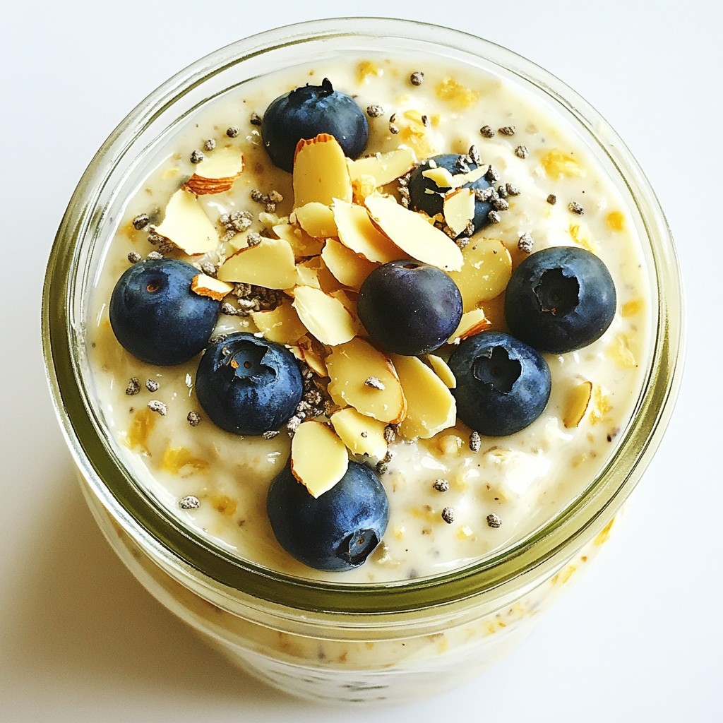 Blueberry Almond Overnight Oats Simple and Nutritious