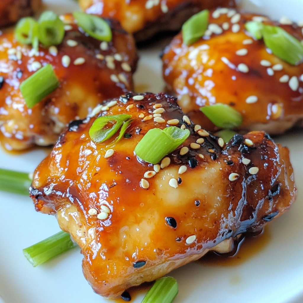 Teriyaki Glazed Chicken Thighs Easy Flavorful Recipe
