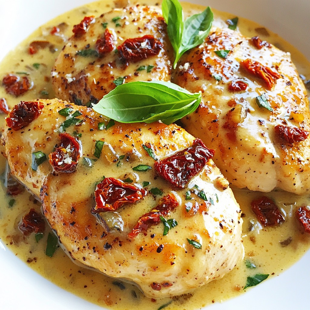 Creamy Sun-Dried Tomato Chicken Quick and Tasty Meal