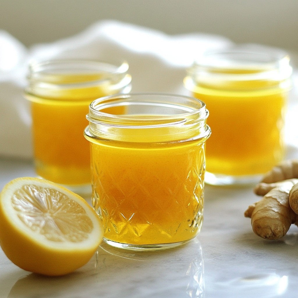 Turmeric Ginger Wellness Shots for Health Boost