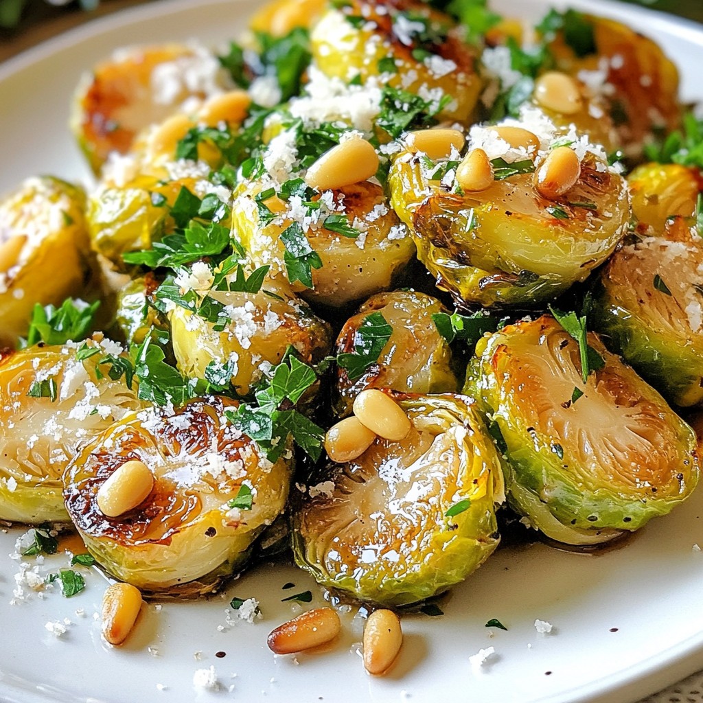 Balsamic Glazed Brussels Sprouts Savory Side Dish
