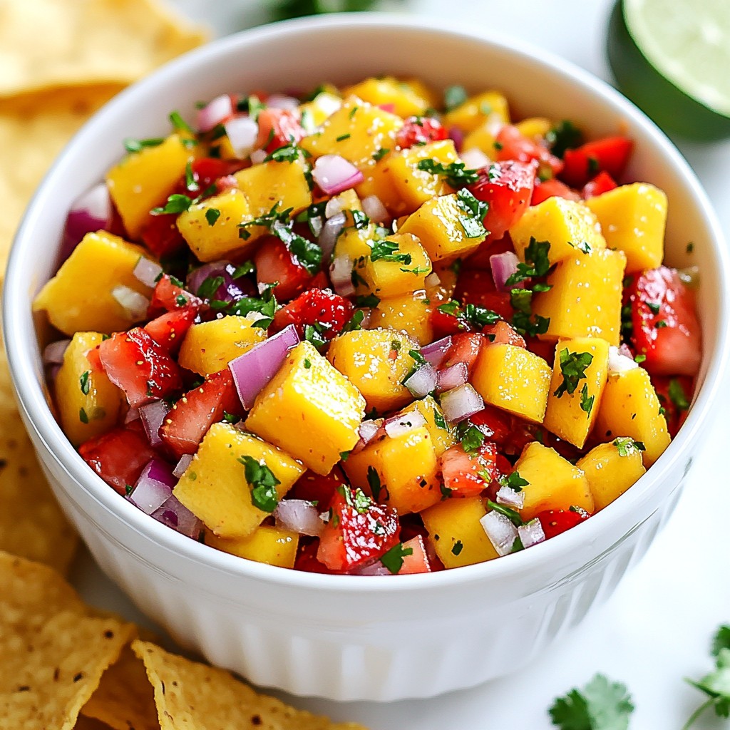 Strawberry Mango Pico de Gallo Fresh Flavor Burst
