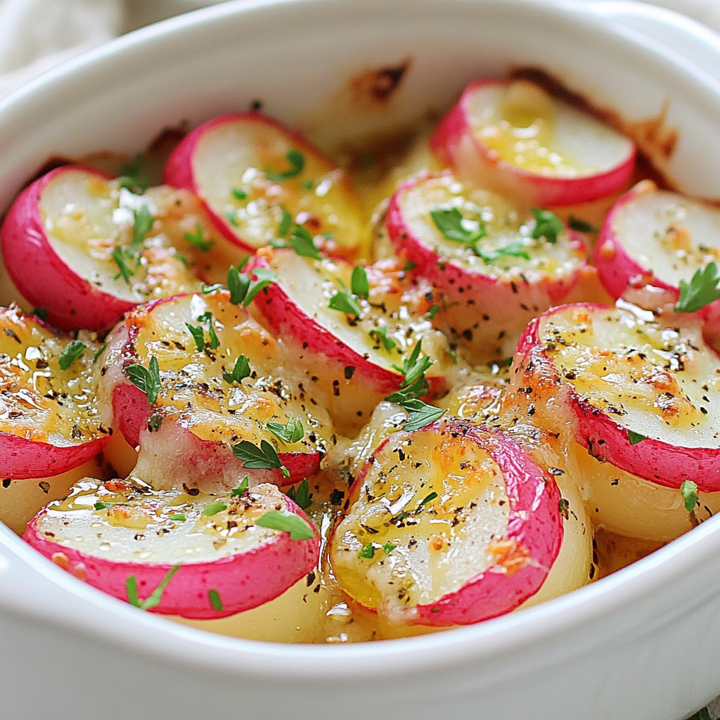 Garlic Parmesan Roasted Radishes Flavorful Side Dish