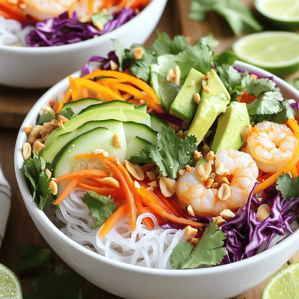 Rainbow Spring Roll Bowls Fresh and Flavorful Delight