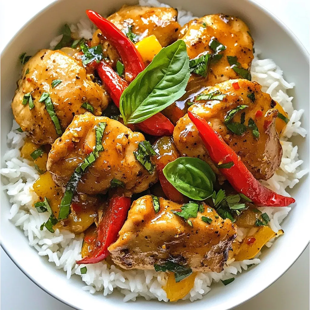 Spicy Thai Basil Chicken Flavorful Easy Dinner Recipe